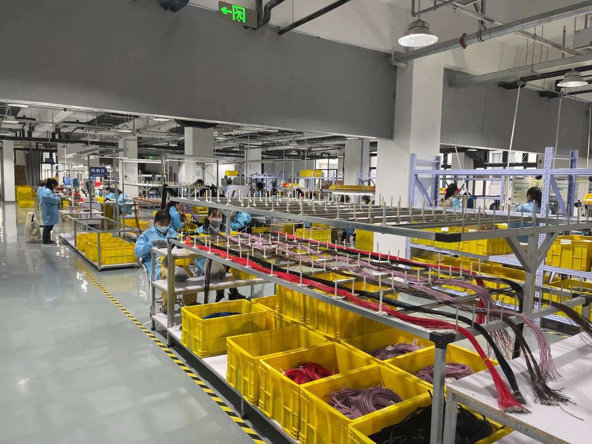 VOD probe cable assembly line for blasting instrumentation